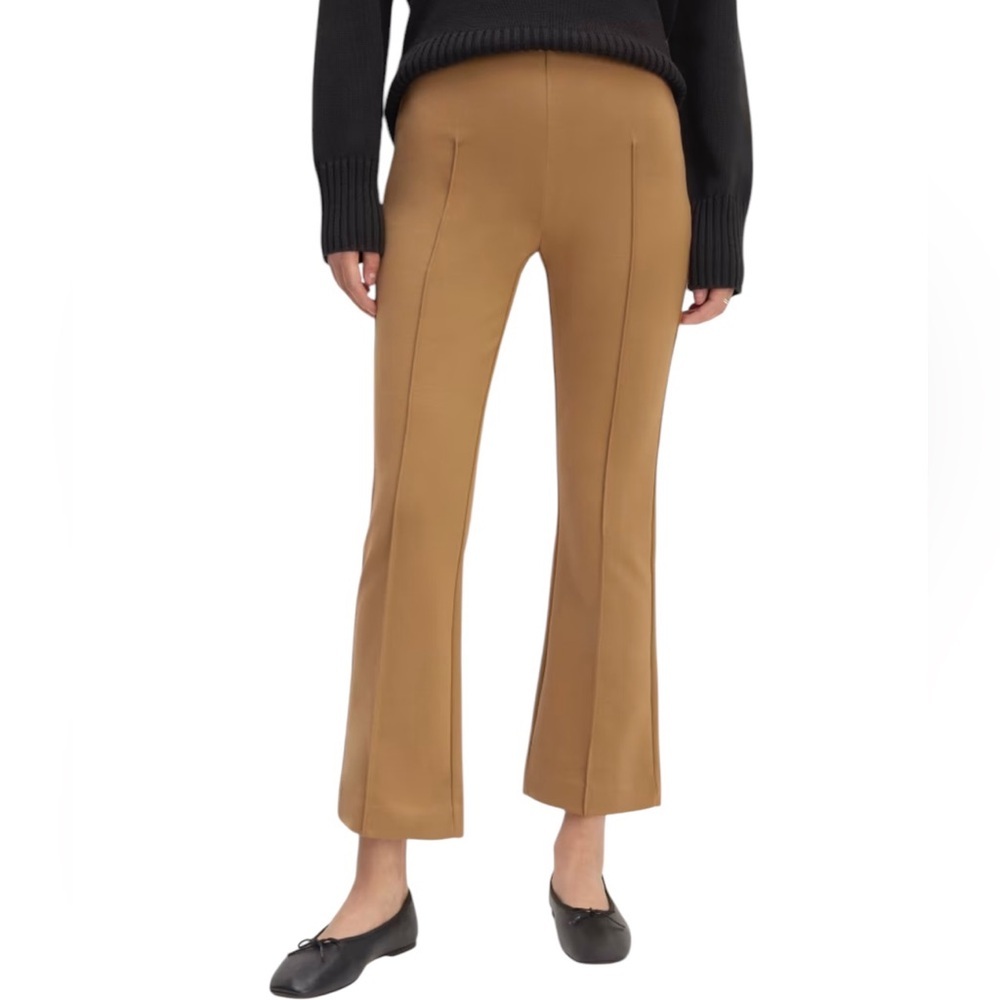 NEW EVERLANE The Dream Kick Flare Pant Pull On in Toasted Coconut Size XS